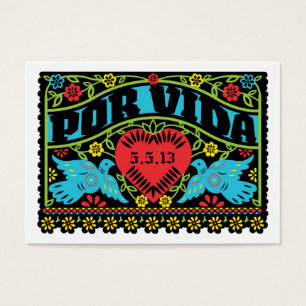 Cartão de Informações do Banner de Casamento do Es