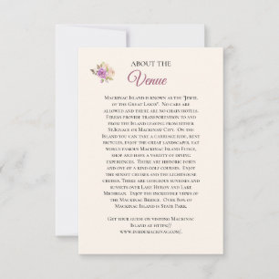 Cartão de Informações do Local