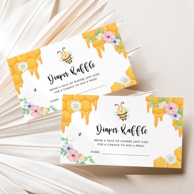 Cartão De Informações Doce como a Fralda de Abelhas Raffle (Criador carregado)