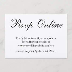 Cartão De Informações Documento Kraft Simples Elegante E Online RSVP De