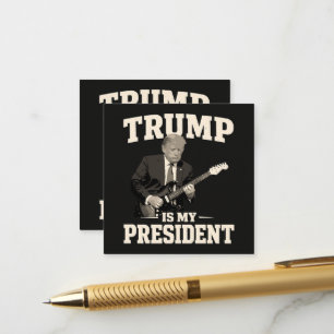 Cartão De Informações Donald Trump É Meu Presidente