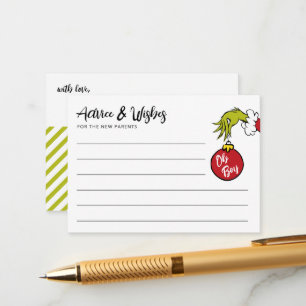 Cartão De Informações Dr. Seuss   Aconselhamento para bebês "Boy Grpoleg