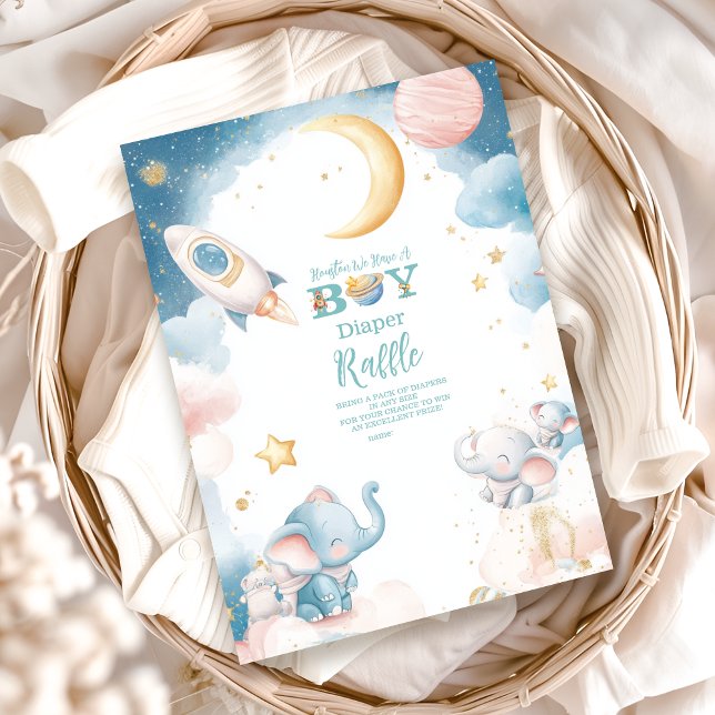 Cartão De Informações Dreamston Temos Um Rapaz Diapper Raffle (Criador carregado)