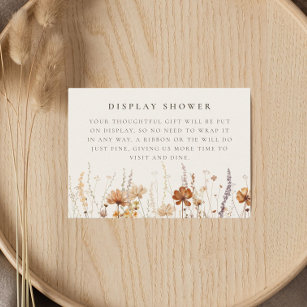 Cartão De Informações Dreamumn Wildflower Display Chá