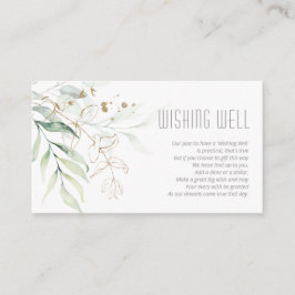 Cartão De Informações Dreamy Foliage Wishing well V1 Green/Blue ID817