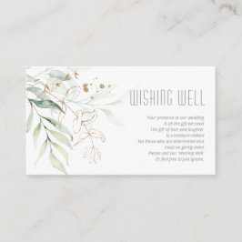 Cartão De Informações Dreamy Greenery Wishing well V2 Green/Blue ID817