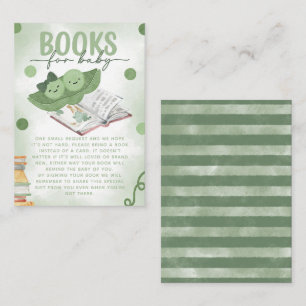 Cartão De Informações Duas ervilhas em um livro de potes para o Chá de f