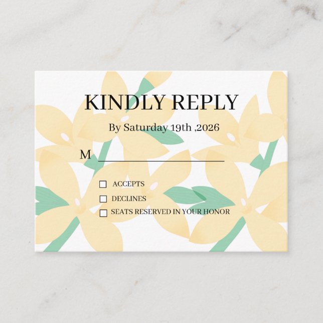 Cartão De Informações Dusty Purple Silver Gray Floral Rustic RSVP Card (Frente)