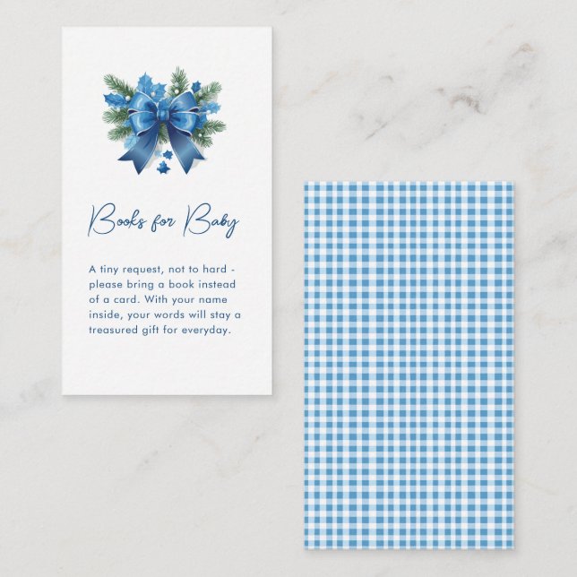 Cartão De Informações É frio lá fora, Chá de Bebê de Inverno  (Frente/Verso)