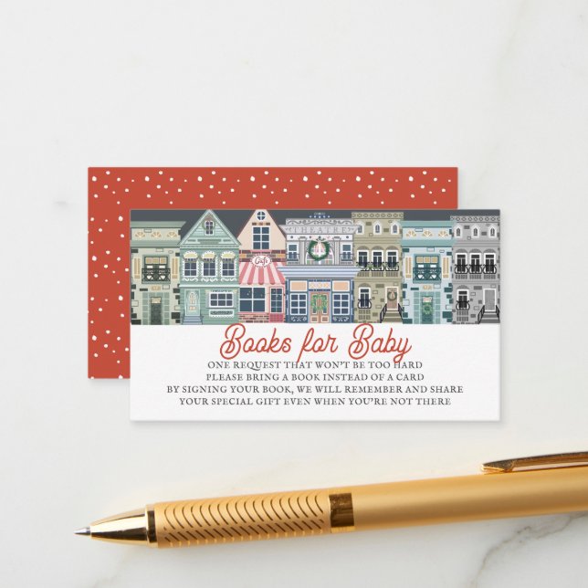 Cartão De Informações É Necessário Um Livro De Bebês De Férias Da Vila (Frente/Verso In Situ)