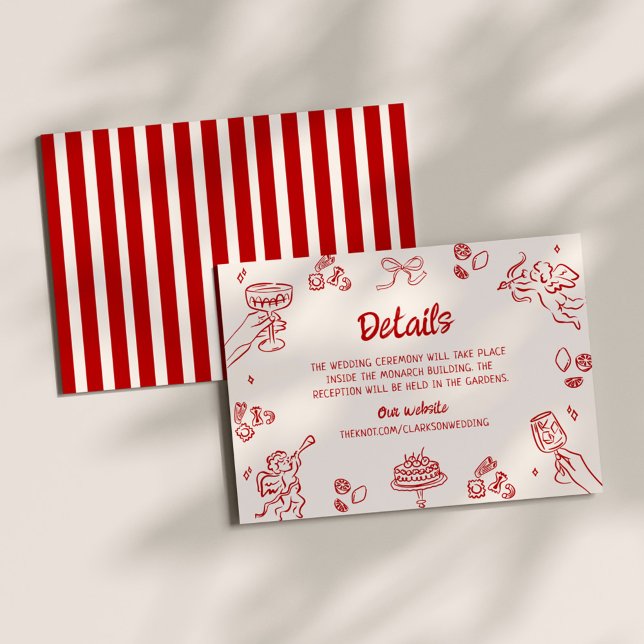 Cartão De Informações É o Amore! Detalhes do Red Italiano (Criador carregado)