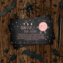 É um Ghoul! Chá de fraldas de Halloween de Monstro