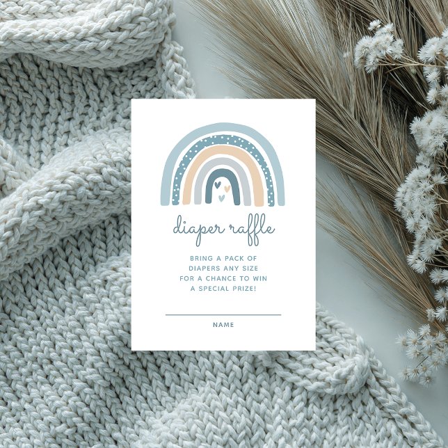 Cartão De Informações É uma Fralda do Arco-Íris Raffle (Criador carregado)