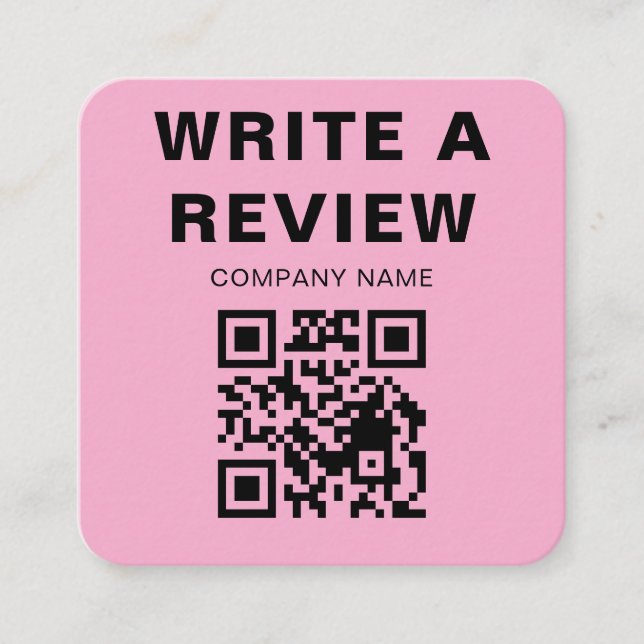 Cartão De Informações Editable Pink Logo Thank You Note Card (Frente)