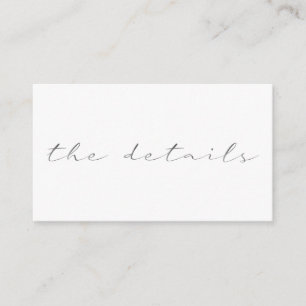 Cartão De Informações Efeito de script, o fundo branco de detalhes