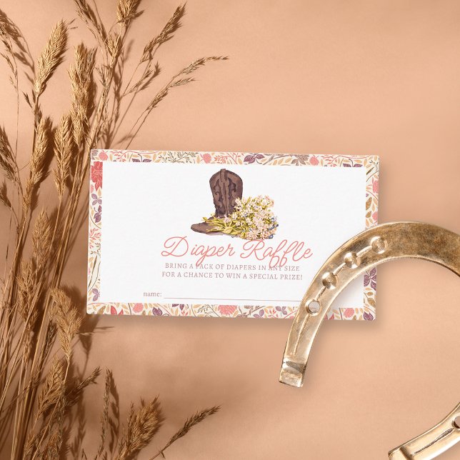Cartão De Informações Ei, vocês, Buquê de Boot Fralda Raffle Ticket (Criador carregado)