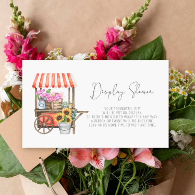 Cartão De Informações Ela está fresca do mercado - Exibir Chuveiro (Criador carregado)