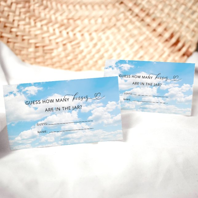 Cartão De Informações Ela está no Cloud Nine Quantos Kisses Jogo Bridal (Criador carregado)