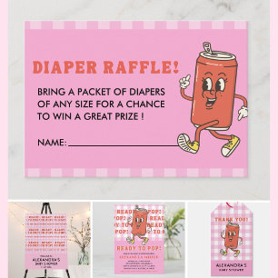 Cartão De Informações Ela Está Pronta Para Estourar Diaper Raffle Ginga 