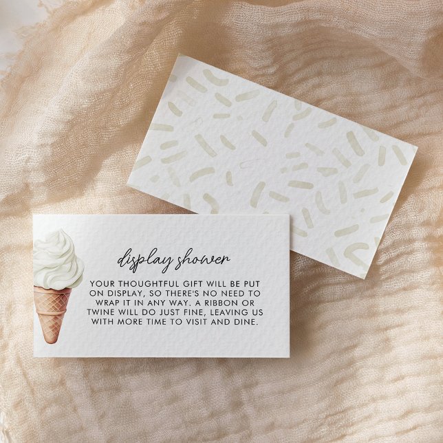 Cartão De Informações Ela foi esfregada no Chá da Vanilla. (Criador carregado)