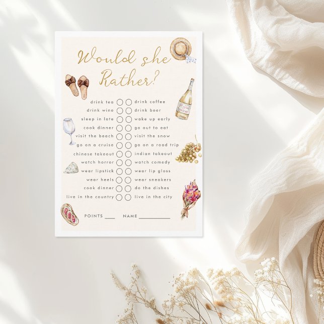 Cartão De Informações Ela Vai Preferencialmente A Picnic Bachelorette? (Criador carregado)