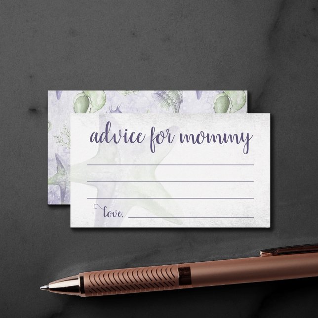 Cartão De Informações Elegância Costeira | Dicas para um chuveiro com es (Criador carregado)