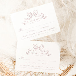 Cartão De Informações Elegância Vintage Rosa Empoeirada Arco Casamento R