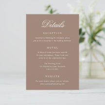 Elegant Brown Romantic Wedding