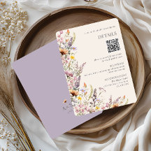 Elegant Lavender, Blush and Cream Wildflowers