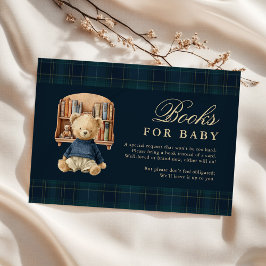 Cartão De Informações Elegant Polo Bear Baby Shower Books For Baby