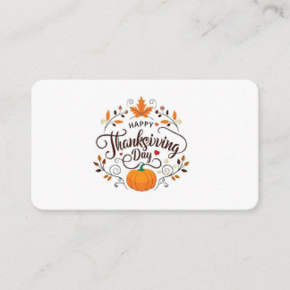 Cartão De Informações Elegant Thanksgiving Day Enclosure Card 