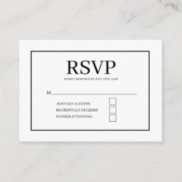 Cartão De Informações elegant wedding RSVP enclosure card 