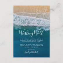 Elegante Beach Blue Ocean Weding Wishing well