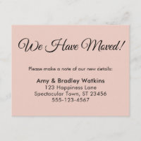 Elegante, Blush, Mudamos de Endereço