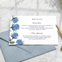 Elegante Casamento Aquarela Rosa Azul Francês