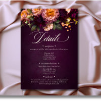 Elegante Casamento Floral com Letra em Burgundy So
