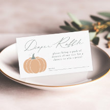 Elegante Laranja Pumpkin Fralda Raffle