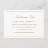 Elegante Script Simples Formal Dourado Casamento