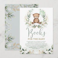 Elegante Urso de Teddy Verde Livros Dourados para