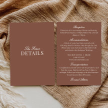 Elegantes Detalhes de Casamento em Marrom Mocha co