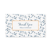 Elegantes Folhas de Salgueiro Azuis Antigas Agrade