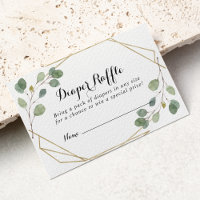 Elevação Geométrica Eucalyptus Fralda Raffle Ticke