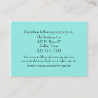 Embalagem de Casamento Aquamarine