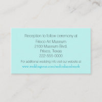 Embalagem de Casamento Aquamarine