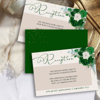 Emerald Green e Ivory Rosa Reception