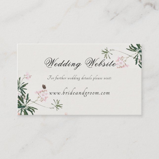 Cartão De Informações Enclosu de Informações sobre o Flor Rosa Botânico  (Frente)