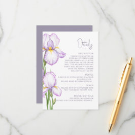 Cartão De Informações Enclosure Card Details for Wedding. 