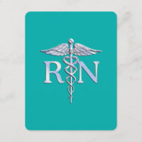 Enfermeiro Registrado RN Caduceus em Turquoise