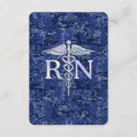 Enfermeiro Registrado RN Caduceus no Marinho Blue 