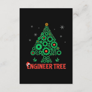 Cartão De Informações Engenharia Mecânica da Árvore Engenheiro de Natal